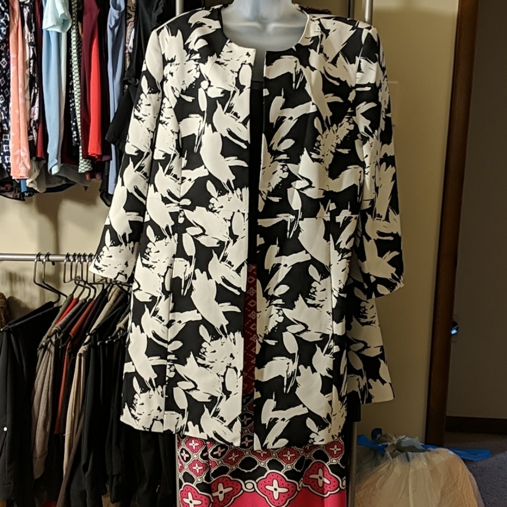 Kasper long blazer sz 18